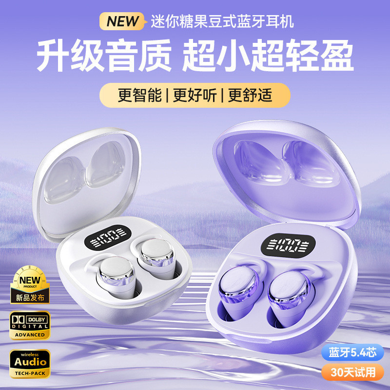 รุ่นส่วนตัว x62pro หูฟัง Sleep หูฟังโลหะสีดิจิตอลจอแสดงผลตัดเสียงรบกวน 12.7a