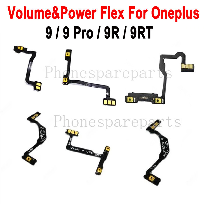 สําหรับ Oneplus 1+ 9 9 Pro 9R 9RT On Off Power Volume ปุ่มด้านข้าง Volume Power Keys Flex Ribbon Rep
