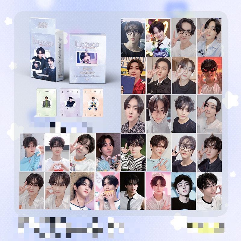 [KH] JUN6/WON EM H4 PYN 50 HOLOGRAM โฟโต้การ์ดการ์ดการ์ดการ์ดรูปถ่ายการ์ด KPOP LOMOCARD KPOPERS PHOT