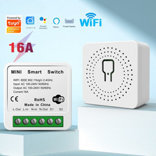 【การรับประกันจากผู้ผลิต】สวิตช์อัจฉริยะ Wifi 16A รองรับการควบ…