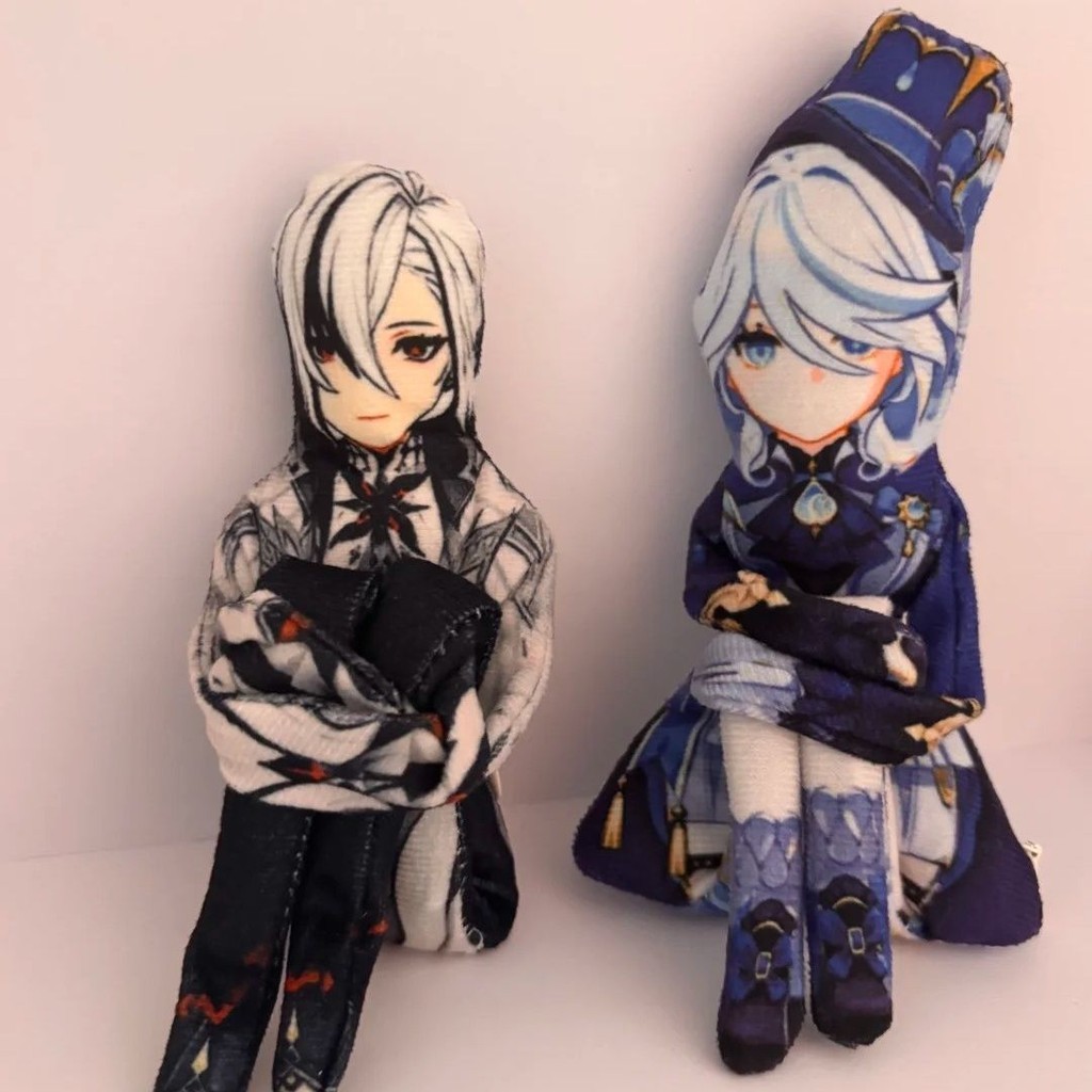 Genshin Impact เกม Arlecchino Furina Wriothesley Xiao Scaramoucheตุ๊กตาอะนิเมะเกม Merch บทคัดย่อของเล่นตุ๊กตาขนาdoll