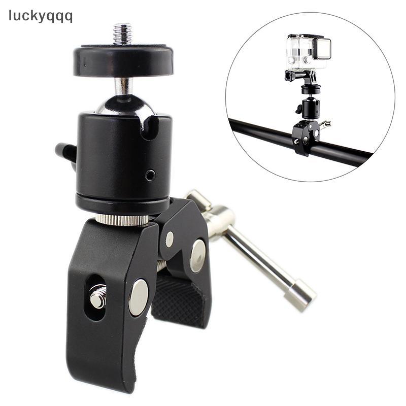 Luckyqqq 1 ชุด 1/4 คลิปสกรู CNC โลหะ Super Clamp พร้อม 360° Quick Release Clamp Bracket ขาตั้งกล้องสําหรับกล้องได้ดี