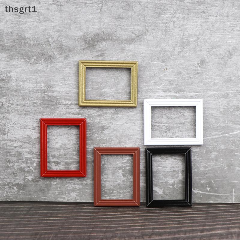[thsgrt1] 1:12 Dollhouse Photo Frames Mirror Frames Photo Border Picture Frame Model Decor [TH]