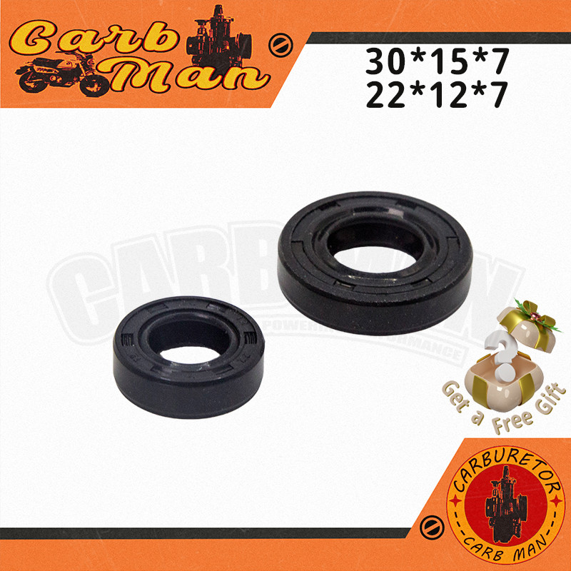 【ราคาส่ง】ซีลข้อเหวี่ยงเครื่ิองตัดหญ้า TL43 ชุดซีลเพลาข้อเหวี่ยงสำหรับเครื่องตัดหญ้าแบบสะพายไหล่รุ่น 40-5 TL43 TU43 TB43 CG430 ขนาด 15x30x7 / 12x22x7(คู่หนึ่ง)