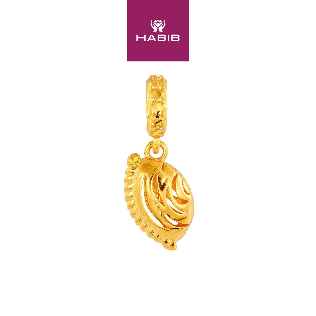HABIB 916/22K Yellow Gold Charm (พัฟขมิ้น) C5300823