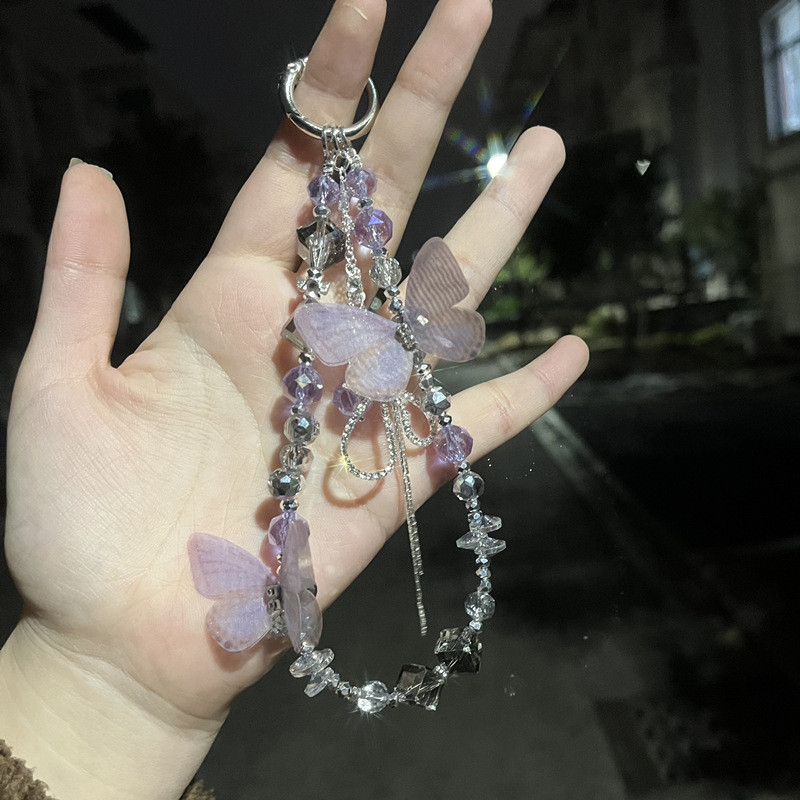 Xunyou diy คริสตัลเชือกเส้นเล็กโทรศัพท์มือถือเชือกเส้นเล็ก Strobe แขวนข้อมือ High-value แขวนจี้โซ่แข