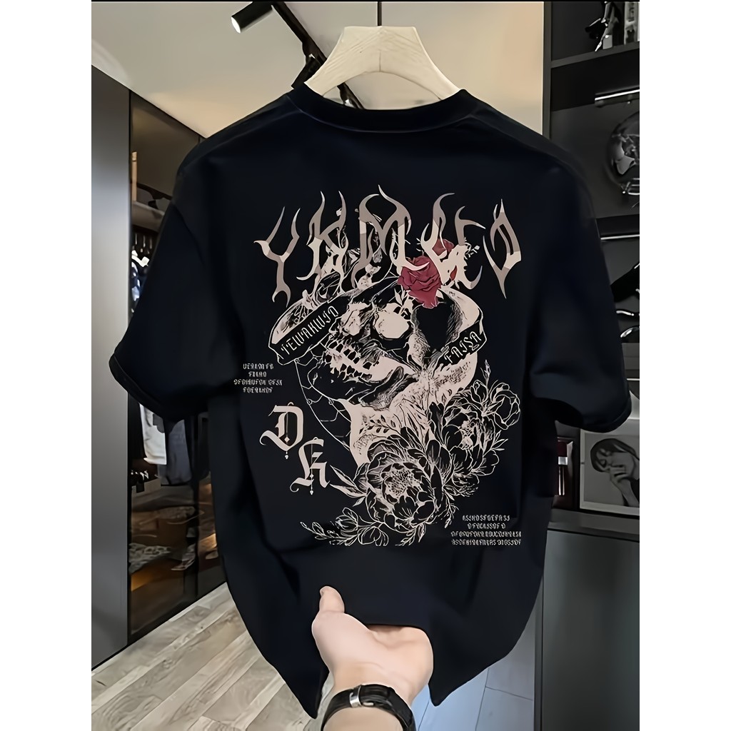 เสื้อยืดแขนสั้นสไตล์สตรีทอเมริกันรุ่นใหม่ ทนทานพิเศษ เหมาะสำหรับฤดูร้อน ดีไซน์ไม่ซ้ำใคร ผสมผสานสัมผัสระดับไฮเอนด์ กับลุค