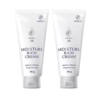 1แถม1 ของแท้ ศิริราช ครีมบำรุงผิวหน้า วิตามินอี 5% Moisturizer rich cream Vitamin E มอยซ์เจอร์ ริช ให้ความชุ่มชื่น 90ML