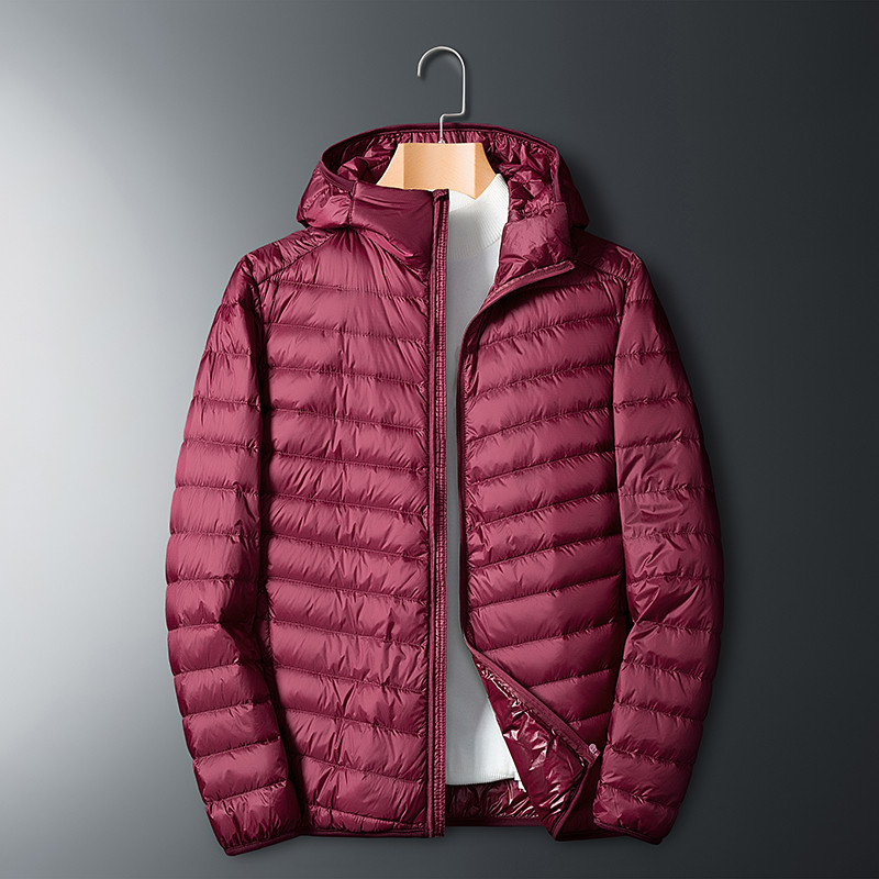 Jiujiang Down Jacket Mens Lightweight Down Jacket Womens Jacket Thin Mens Top White Duck Down Jacket