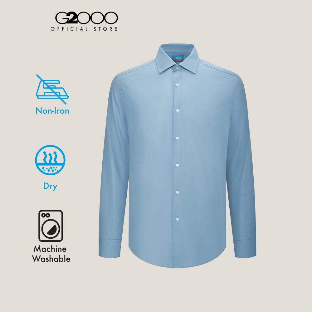 G2000 เสื้อเชิ้ตแขนยาวแบบทางการสำหรับผู้ชาย รุ่น 4112271270 BLUE