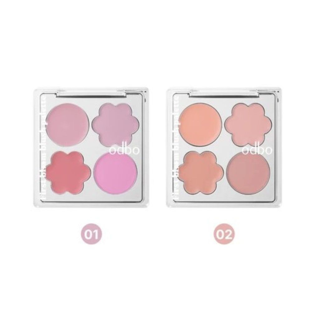 ♦️ของแท้·ส่งด่วน·ถูก♦️Odbo First Bloom Blush Palette #OD1332 โอดีบีโอ เฟิร์ส บลูม บลัช พาเลท x 1 ชิ้น dayse