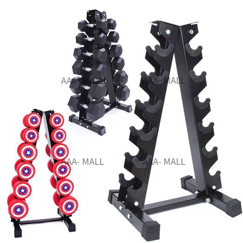 Hot new A-Frame Dumbbell Rack Heavy Duty Dumbbell Holder Storage Stand 3/6 Tier