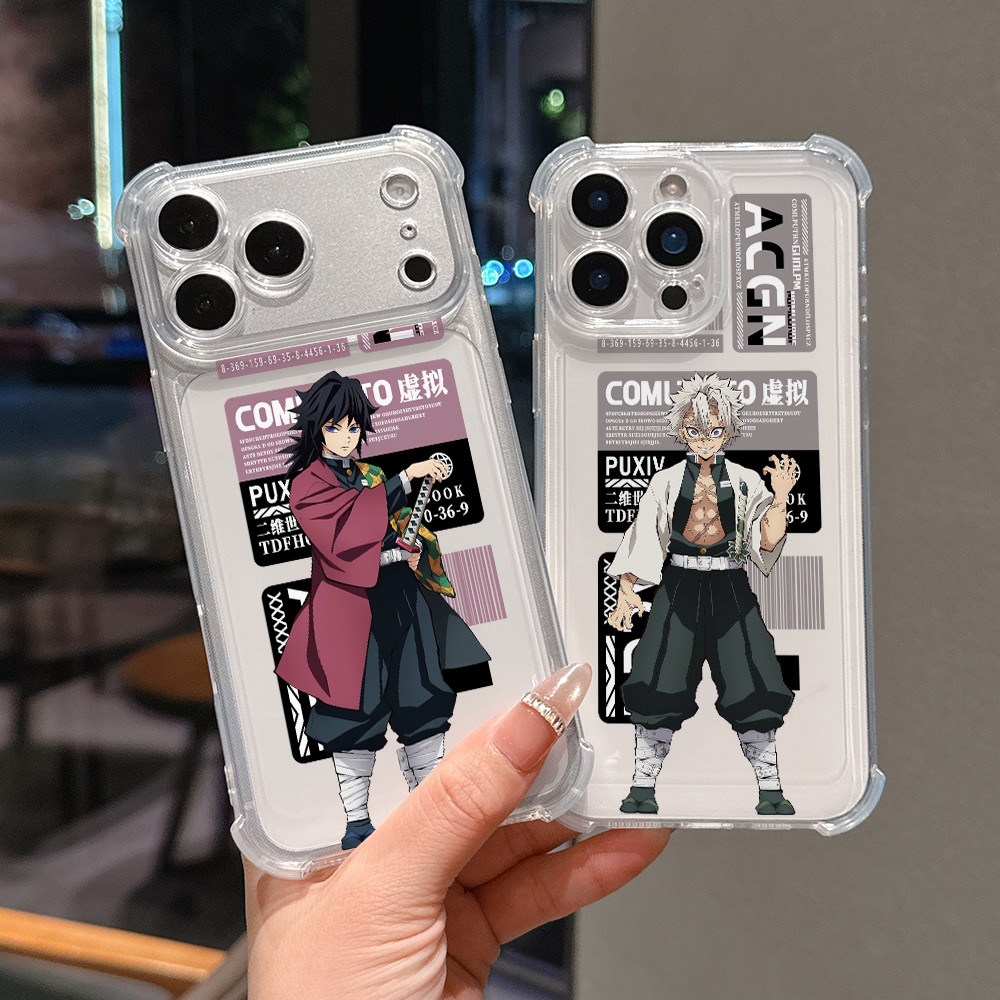 การ์ตูน Demon Slayer Giyuu Sanemi สําหรับ Apple iPhone 17 Air 16 15 14 13 12 11 Pro Max X XR XSMAX 8