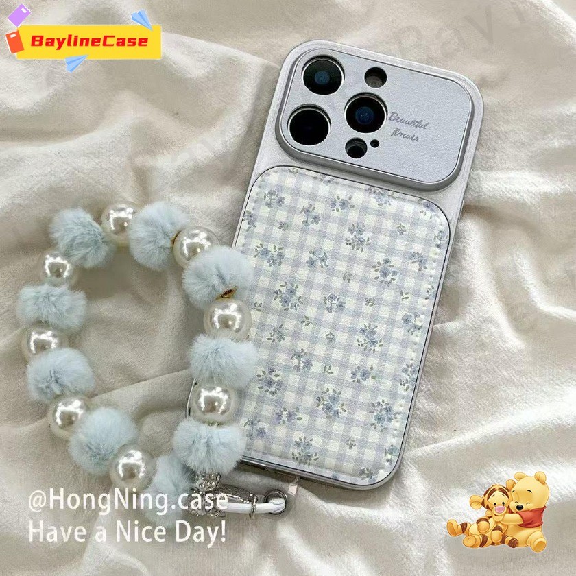 ขายร้อน Ins ลายสก๊อต Spliced ดอกไม้ + Fuzzball รูปที่ 3