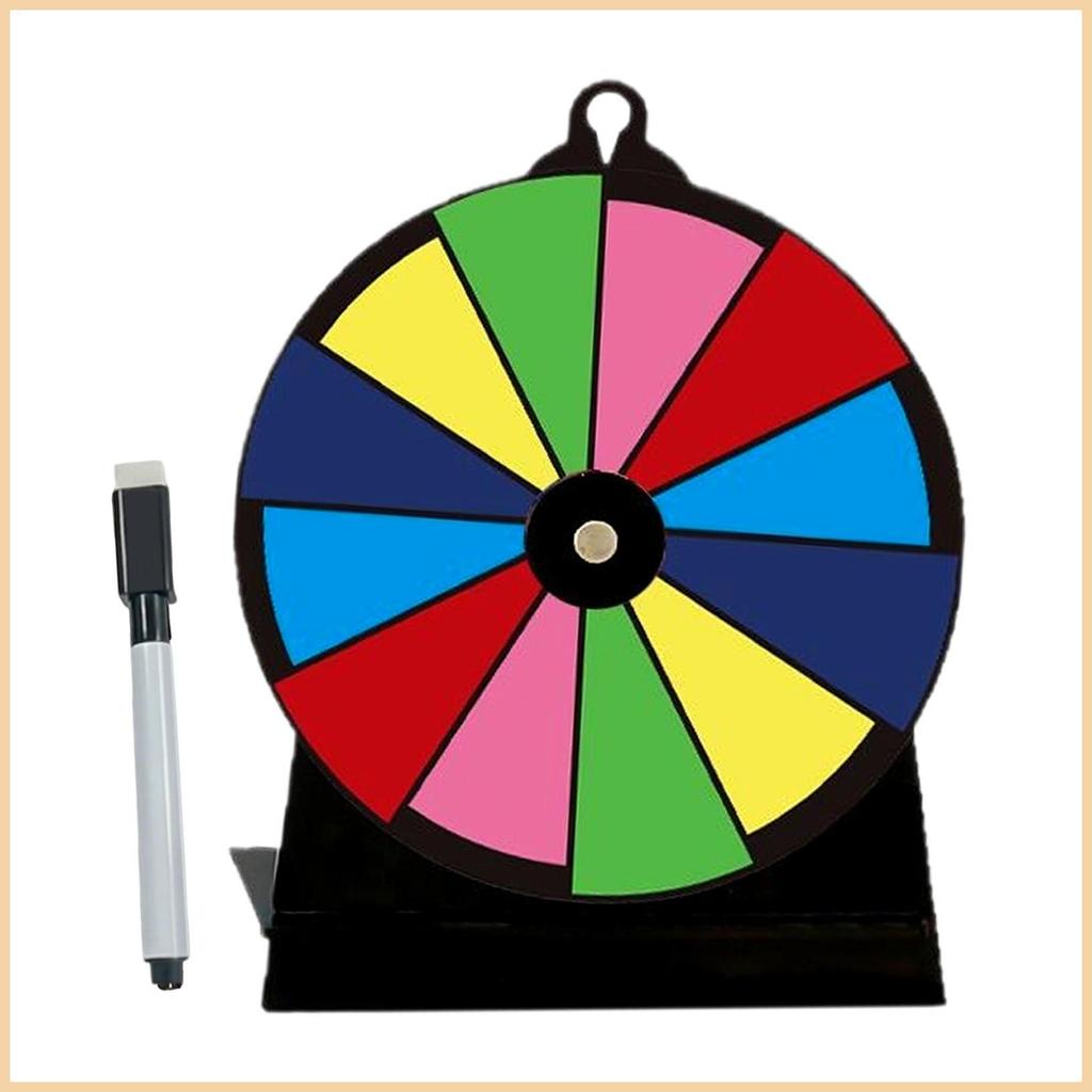 รางวัลล้อ Spinner Spin Wheel พร้อมขาตั้งสําหรับโต๊ะนํากลับมาใช้ใหม่ได้ fortune Turntable สําหรับงานป