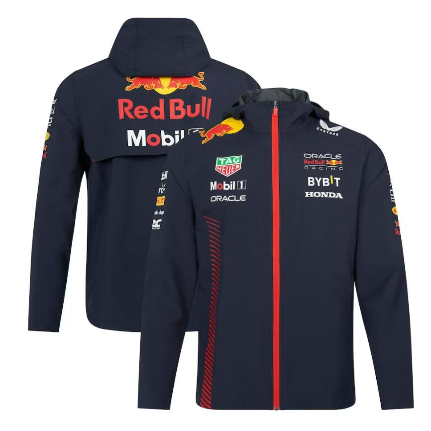 ชุดแข่งรถ Red Bull Racing สีกรมท่า กับแจ็กเก็ตฮูดเอ็กซ์คลูซีฟสำหรับแฟนคลับ
