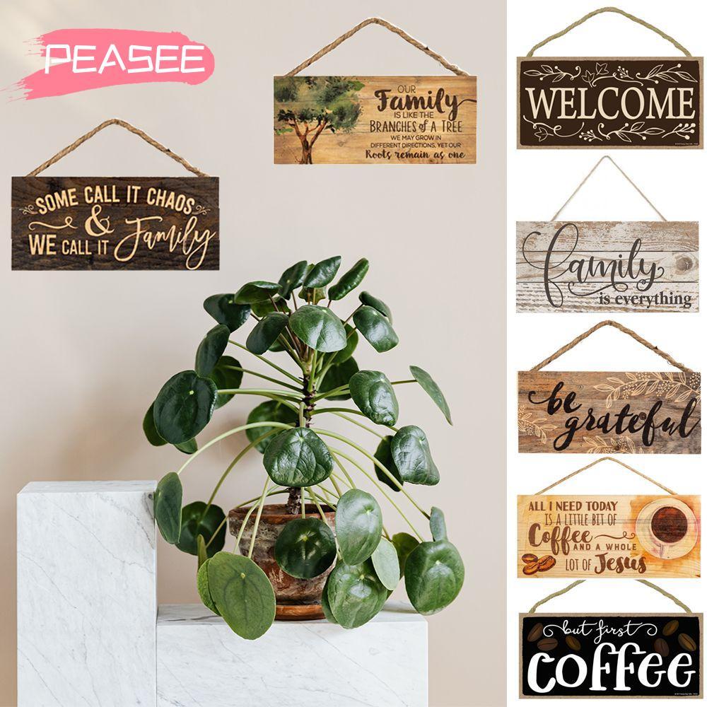 [PEASEE] ป้ายต้อนรับ Wall Pediments Sweet Home แขวนป้ายประตูตกแต่ง
