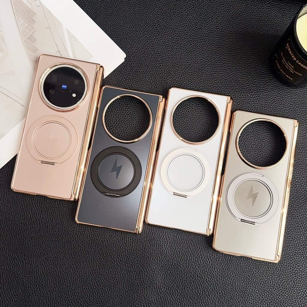 AG Frosted วงเล็บแม่เหล็กหมุนได้เหมาะสําหรับ VIVO X พับ 3 5 pro เคสโทรศัพท์หน้าจอพับเคสป้องกัน