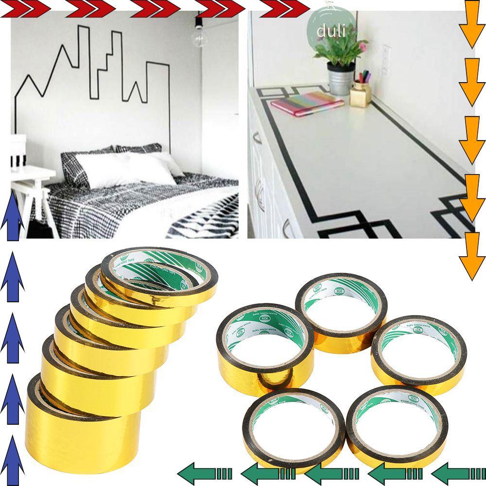 DUILIAN เทปทอง 25m,50m DIY สําหรับตกแต่งสะท้อนแสง