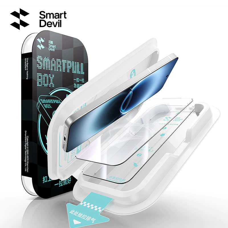 SmartDevil Dust-Free Box Quick Install Corning HD Tempered Glass For VIVO X300 Ultra/X300 Pro/X300s/X300 Shatterproof Drop-Resistant Original Screen Feel Sensitive Touch