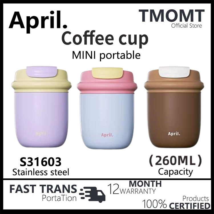 April MINI coffee cup, compact and portable, 316 stainless steel ceramic inner pot insulated cup