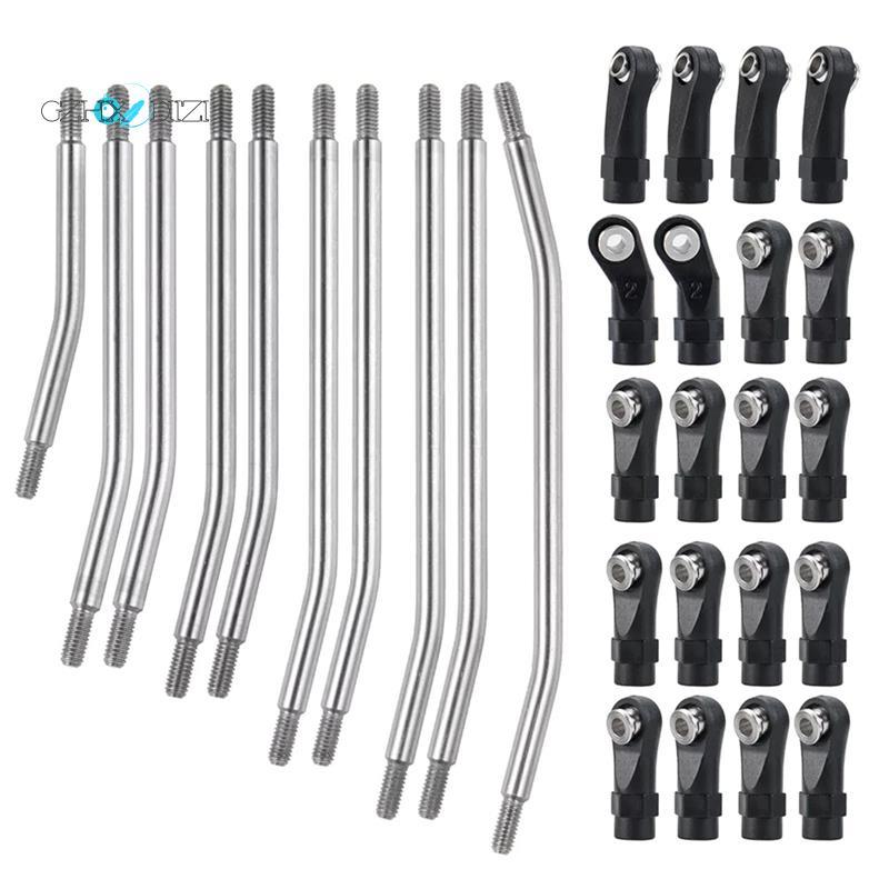 Gzhxdiizi313 มม.RC Links Upper Lower Linkage Chassis Link ชุดพลาสติก Rod Ends สําหรับ 1/10 SCX10 II 