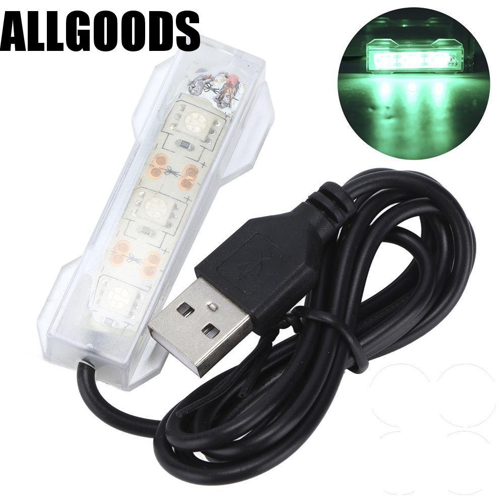 ALLGOODS Aquatic Plant Light Aquarium LED สําหรับโคมไฟถังปลาชาร์จพืชน้ํา Aquarium โคมไฟ