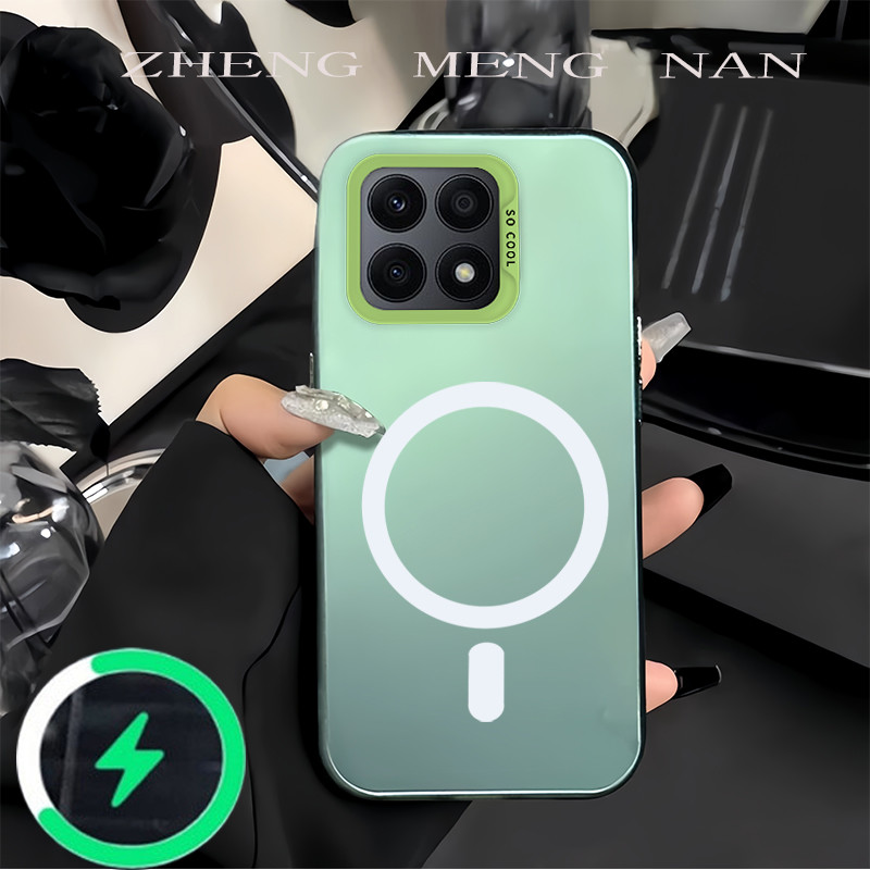 เหมาะสําหรับ honor X8A X8B X8C X6B X5C X5C PLUS X6C X7D เคสโทรศัพท์สําหรับ silver matte รูขนาดใหญ่สี