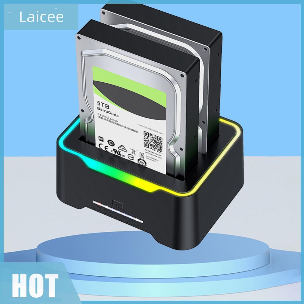 USB 3.0 ถึง SATA HDD Docking Stations Dual Bay ฮาร์ดไดรฟ์ภายนอก Docking Station รองรับ Offline Clone