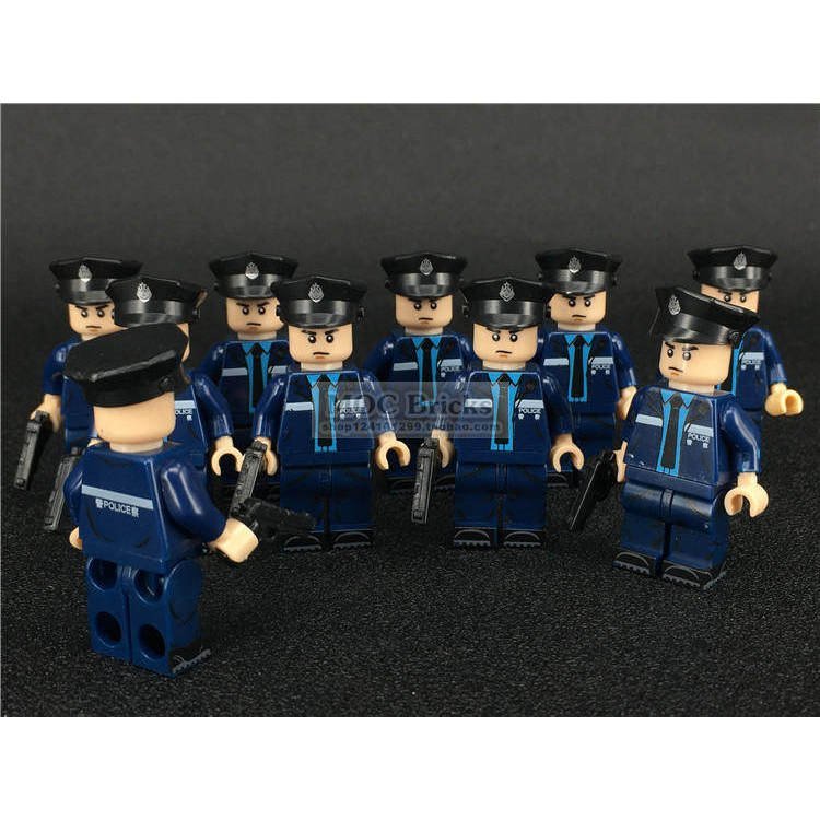 Pingo Third Party Building Blocks Minifigures Hong Kong Police Flying Tigers Marine Corps Macache Se