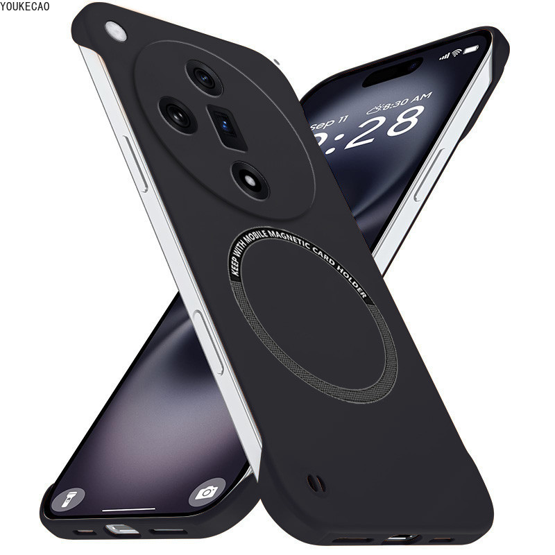 ใหม่แม่เหล็ก Slim สําหรับ OPPO ค้นหา X7 Ultra FindX7 X7Ultra PH110 Frameless เคสโทรศัพท์ Matte Anti-