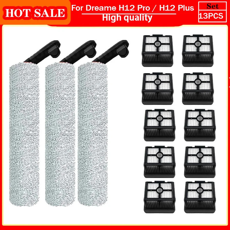 ลูกกลิ้งสําหรับ Dreame H12 Pro / H12 Plus/H13 pro plus Mix/M13 BETA Soft Brush อะไหล่เปียกแห้ง Rolle
