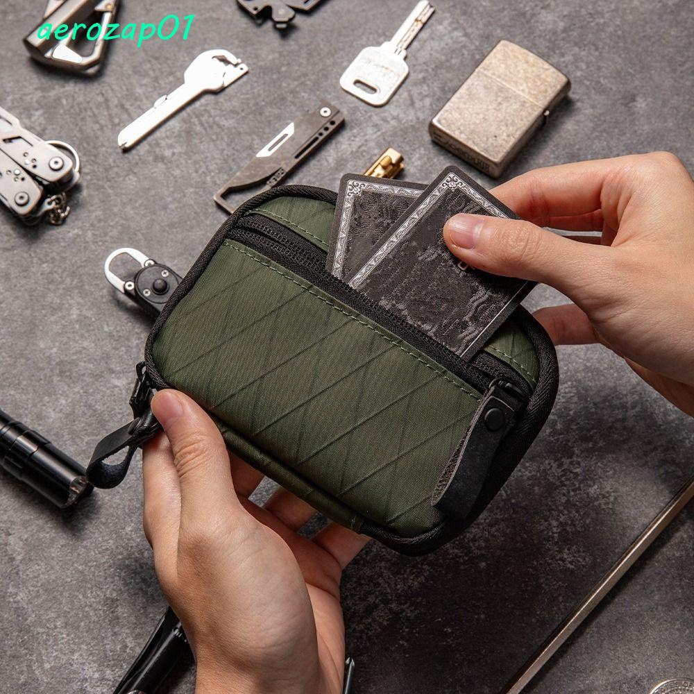 AEROZAP EDC Pocket Organizer, Sundries Bag Waterproof EDC Wallet Pouch, Portable Nylon Material Larg