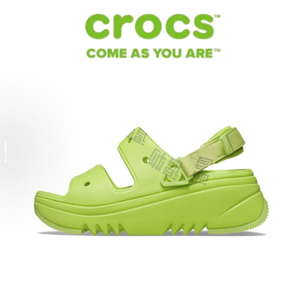 CROCS Original Crocscrocs classic hiker xscape สําหรับผู้หญิงและผู้ชายรองเท้าแตะสีเขียว