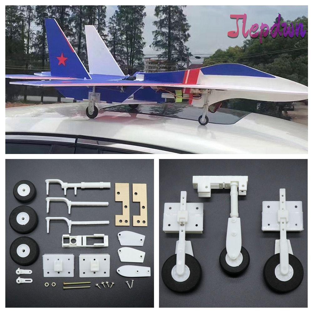 JEPDWN SU27 ชุดประกอบ, พวงมาลัยน้ําหนักเบา RC เครื่องบิน Landing Gear, ของเล่นเครื่องบินปีกคงที่ DIY