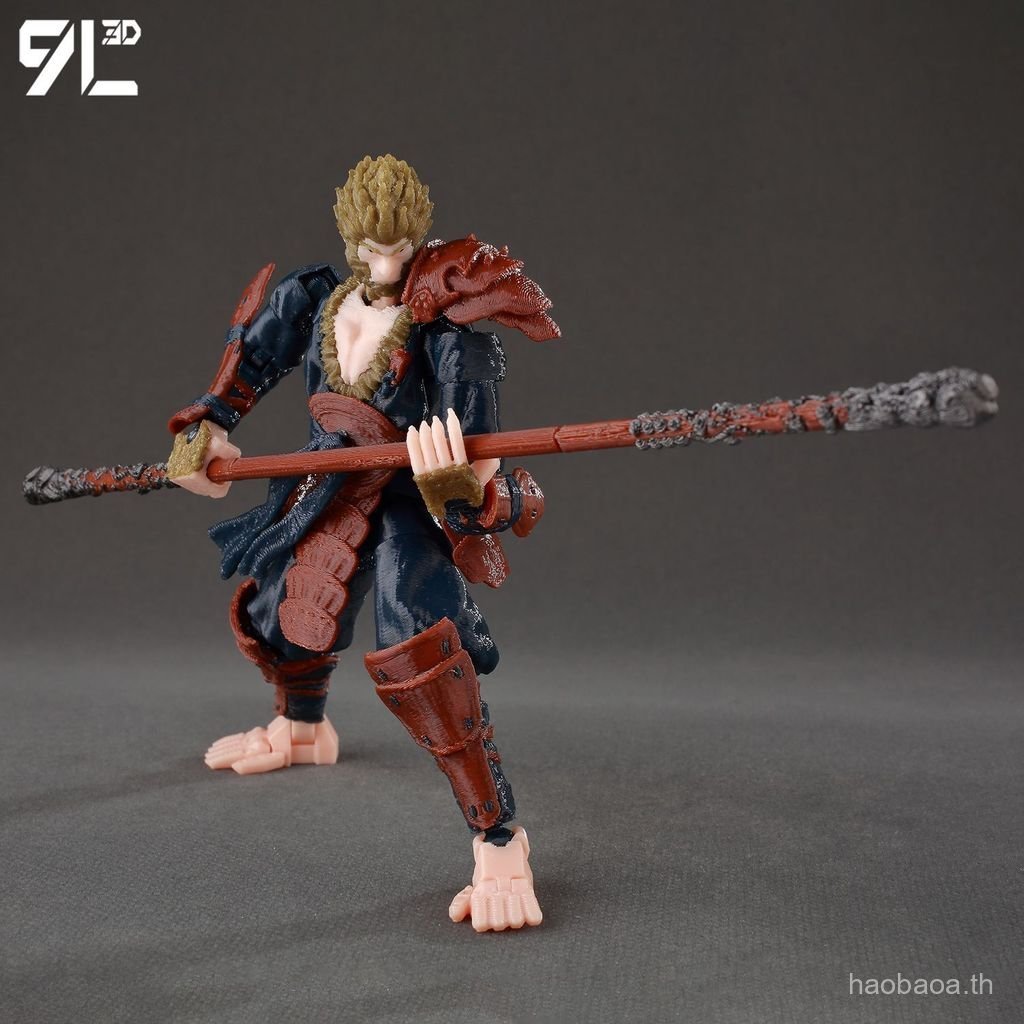 สินค้าใหม่ 9L3D Body Black Goku Myth Journey to the West Multi-Journey Multi-Joint การพิมพ์รูป Joint