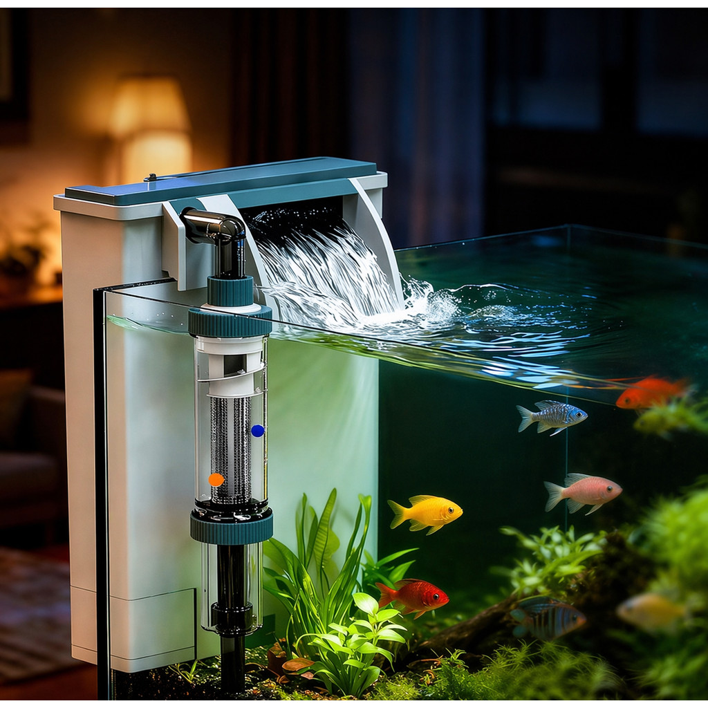 SUNSUN Aquarium XiaoLi Hang On HOB กรองน้ําตกกระป๋อง Dirt Collection YBK-500 XBK-300 XBK-400 XBK-500