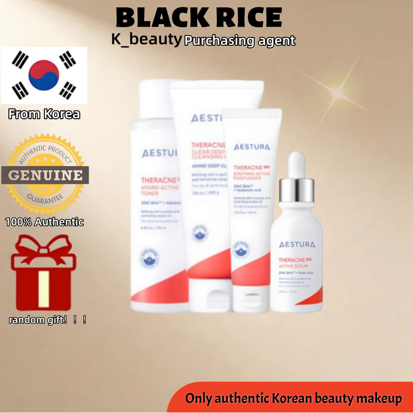 [Aestura] Therecne 365 Hydro Active Toner 200ml/Active Serum 30ml/Soothing Active Moisturizer 60ml/Clear Deep Cleansing Foam 200ml
