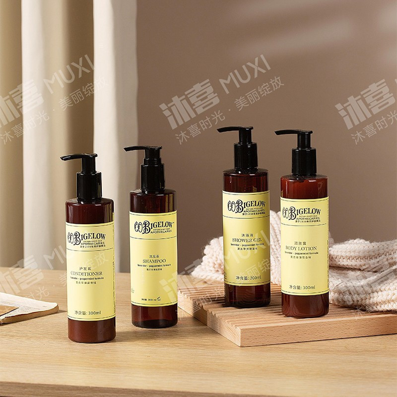 Bolman Hotel COBiglow Lavender Mint Shampoo, Body Wash, Conditioner, Moisturizing Lotion 300ml ZYRN