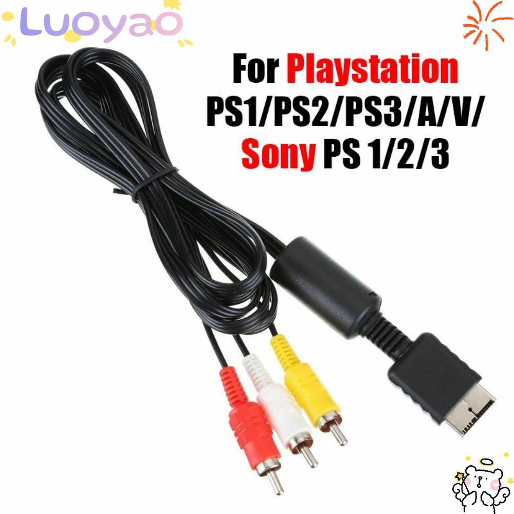 LUOYAO1 Audio Video สาย AV สําหรับ Playstation PS1 PS2 PS3 สายเกม TV Lead