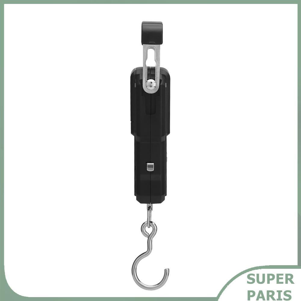 Superparis Superparis 75Kg/10g เครื่องชั่งน้ำหนักอิเล็กทรอนิกส์แบบพกพาดิจิตอลตกปลาไปรษณีย์ตะขอแขวนพร