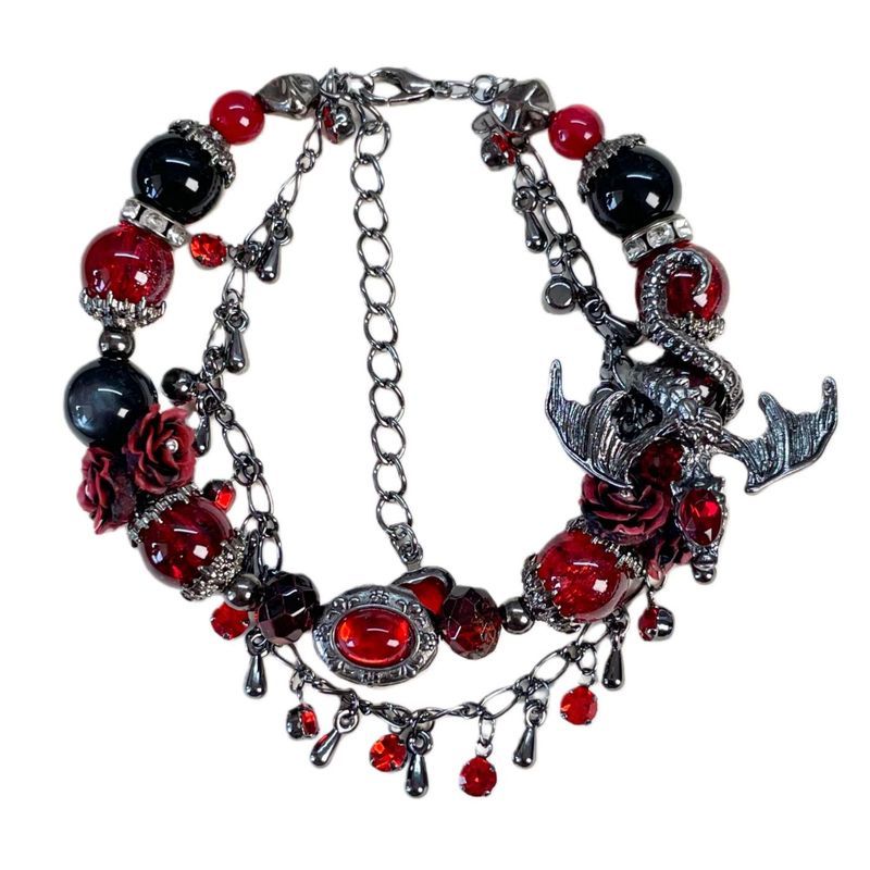 【Love and Deep Space】 Qin Che's Dragon Shadow's Fall Impression Bracelet with Memory Steel R, 2D Chi