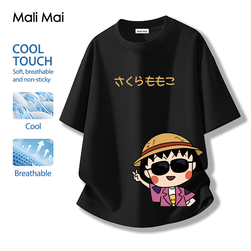 เสื้อยืดสตรี ตัดเย็บดี แขนสั้น ระบายอากาศได้ Chibi Maruko-chan ฤดูร้อน (ส่งเร็ว จัดส่งจากไทย) ราคา ถูกที่สุด ดีลบีเคเค