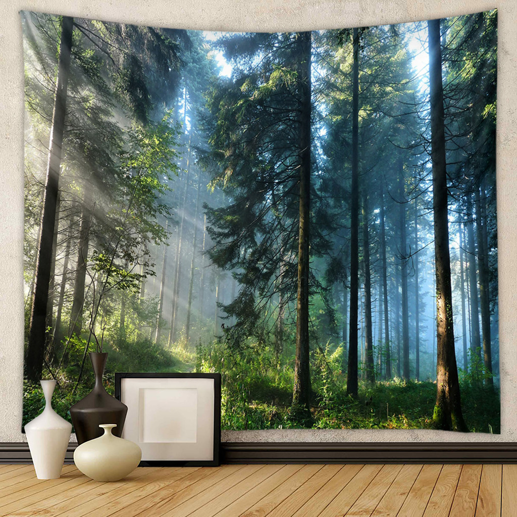 ผ้าพื้นหลังขายดี ins สไตล์ Tapestry ผนังพื้นหลังพรม ins สไตล์พรมป่า