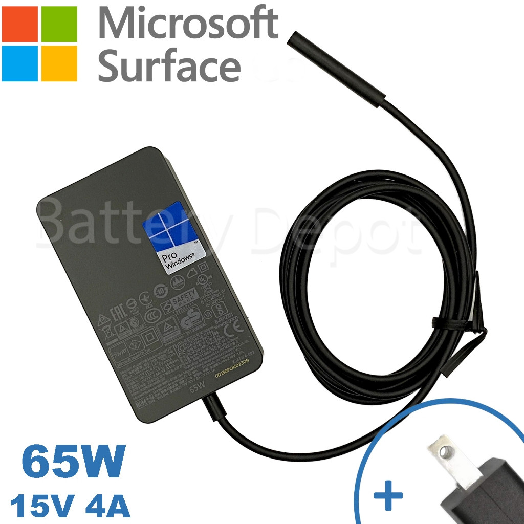 Surface Adapter 65W 15V 4A สายชาร์จ Surface Pro 7 8 9 / Surface 1706, 1796 สายชาร์จ Surface