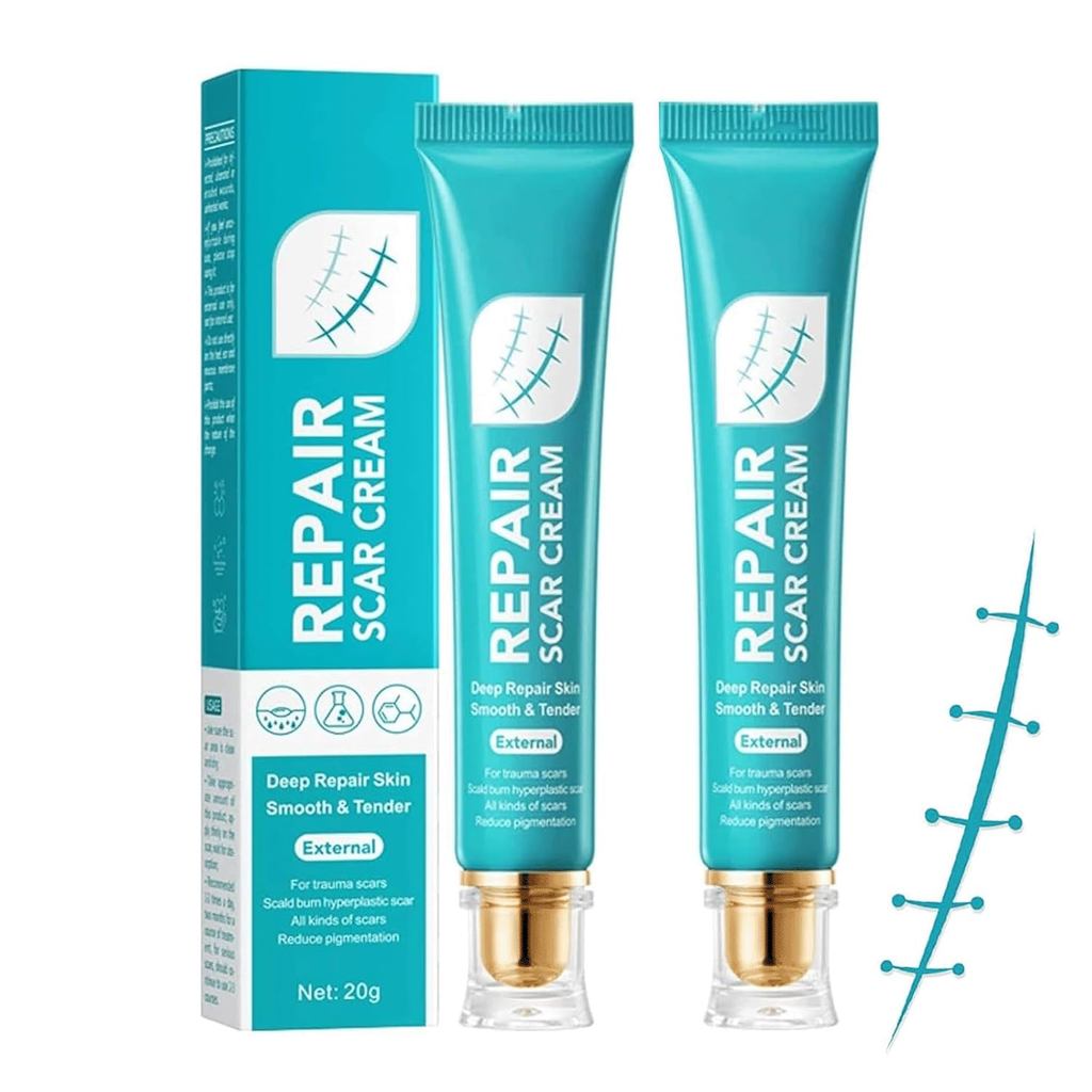 Sadoer Repair Scar Cream,Advance Scar Gel Away Gel สําหรับแผลเป็นผ่าตัด, Skin Scar Removal Cream & S