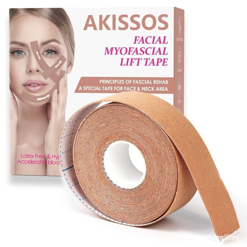 Akissos Facial Myofascial Lift Tape Face Lift Tape Face Toning Belts Anti Wrinkle Patch Anti Freeze 