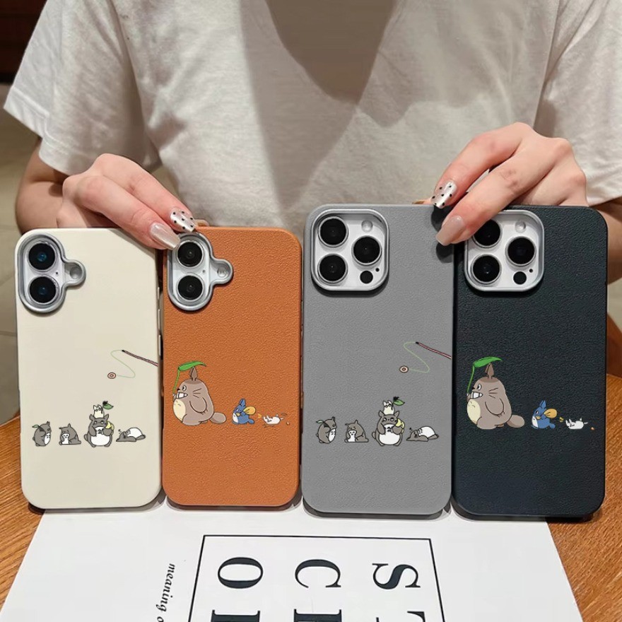 การ์ตูนน่ารัก Totoros PU หนังสําหรับ Redmi A7 pro 9T 13C A4 9C 10A 10 Prime 10C 12 12C 13C แสงบาง Retro ง่ายกันกระแทก
