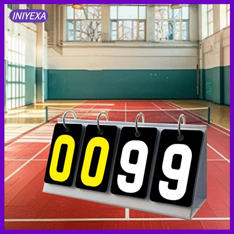 [Iniyexa] Flip Score Board Numbers Scoreboard Supplies Scor Board Score Counter สําหรับบาสเกตบอลกลาง