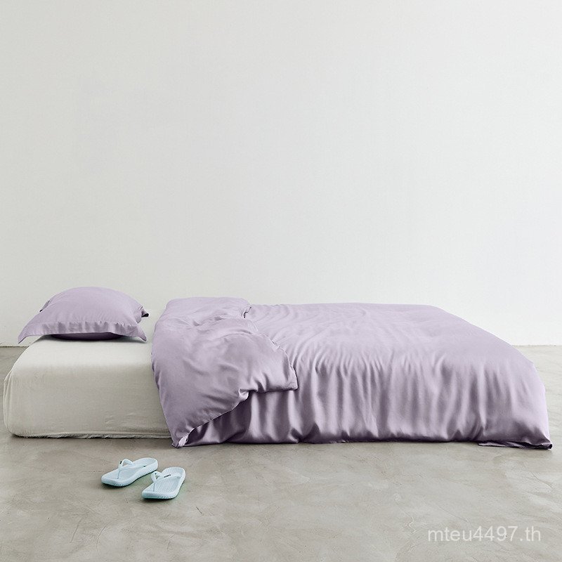 Er เตียงนําเข้าสีทึบผ้าห่มปกสี่ชิ้นชุด Elite Bed Day Bed 100s Serie Sai Lan ผ้าปูที่นอนสไตล์นอนเปลือ
